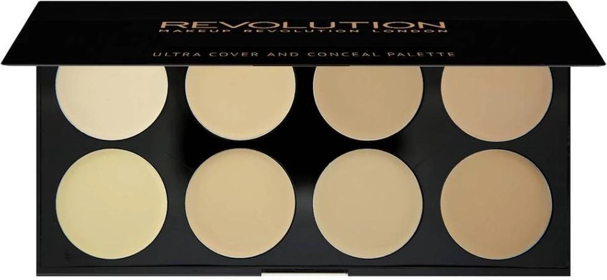 Makeup Revolution Cover & Conceal Cream Palette - Light - Afbeelding 2