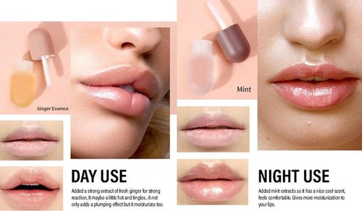 2 Stuks DAG En Nacht Lip Plumpers | Natuurlijke Lip Plumpers | 50% Vollere Lippen In 2 Min | Lip Filler | Lipgloss | Lip Maximizer | Cadeautip | In Een Schattige Cadeauverpakking! - Afbeelding 10