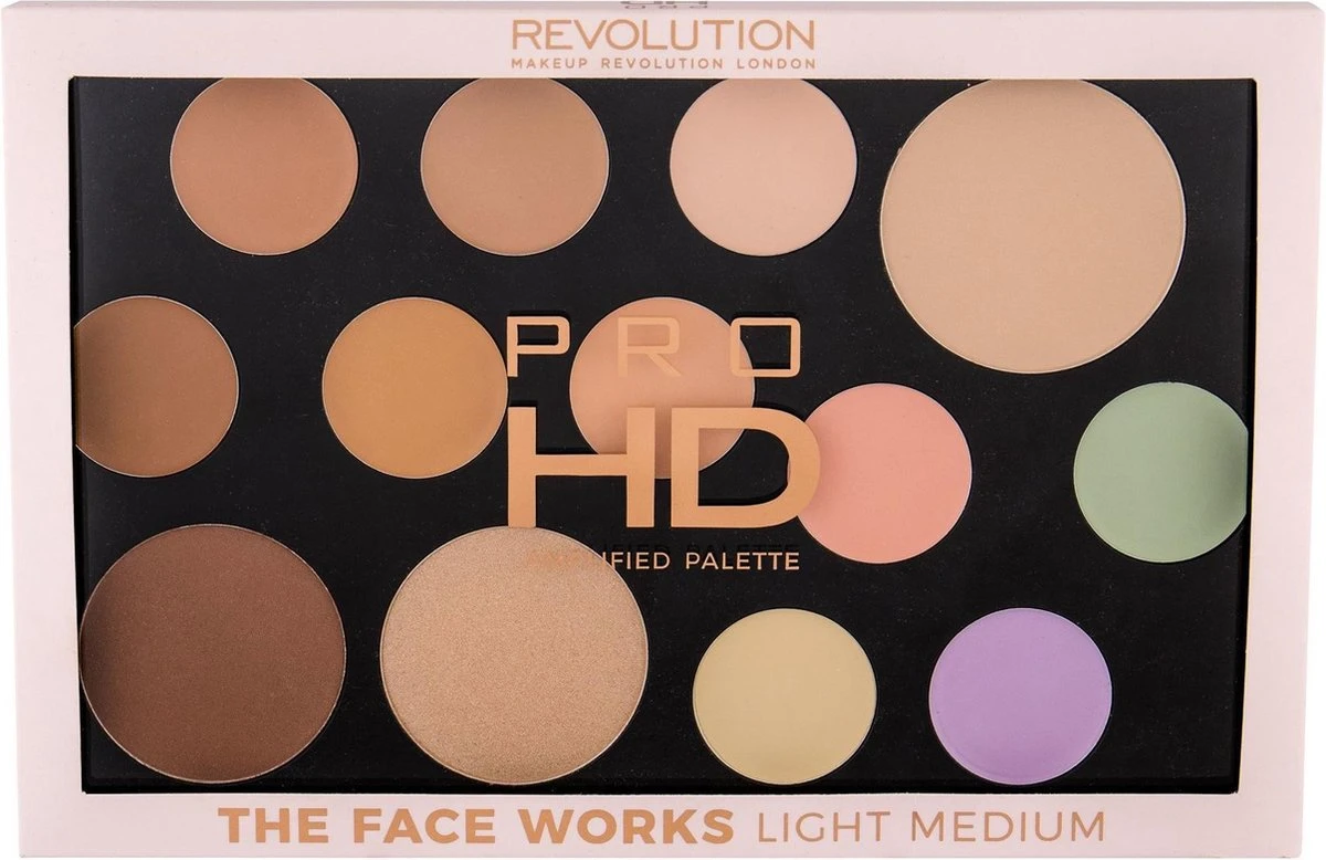 Makeup Revolution HD Pro Palette The Works - Light/Medium - Afbeelding 4