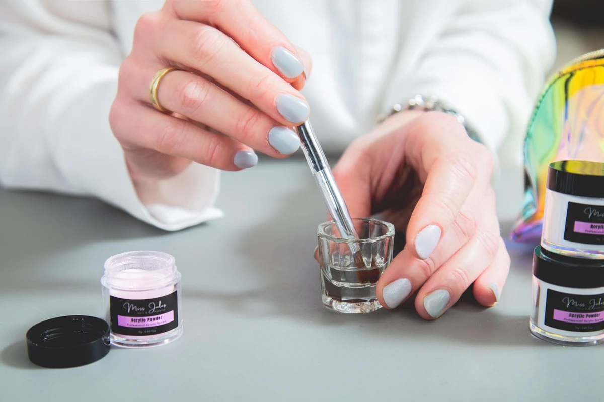 Miss Jules - Acryl Nagels Starterspakket - Wit, Roze & Transparant - Professionele Kunstnagels - Afbeelding 3