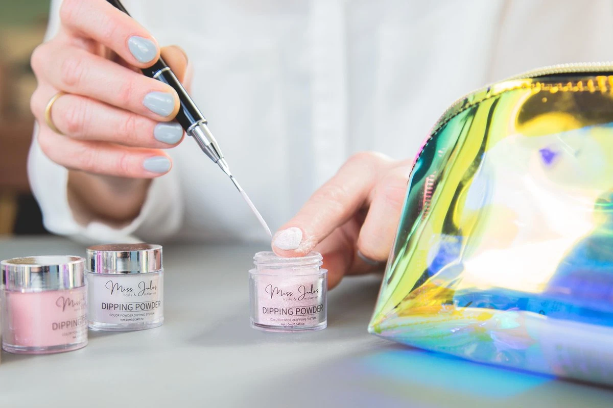 Miss Jules® Complete Set - Dipping Powder Starters Kit - 6 Kleuren Roze - Acryl Nagels Starterspakket - Afbeelding 5