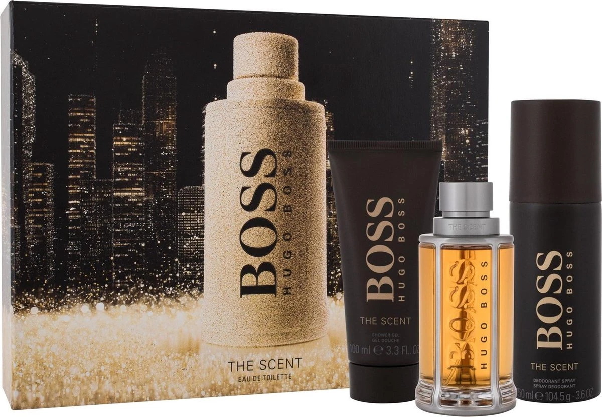 Hugo Boss The Scent - Eau De Toilette Spray 100 Ml + Deodorant Spray 150 Ml + Shower Gel 100 Ml - Geschenkset - Afbeelding 2