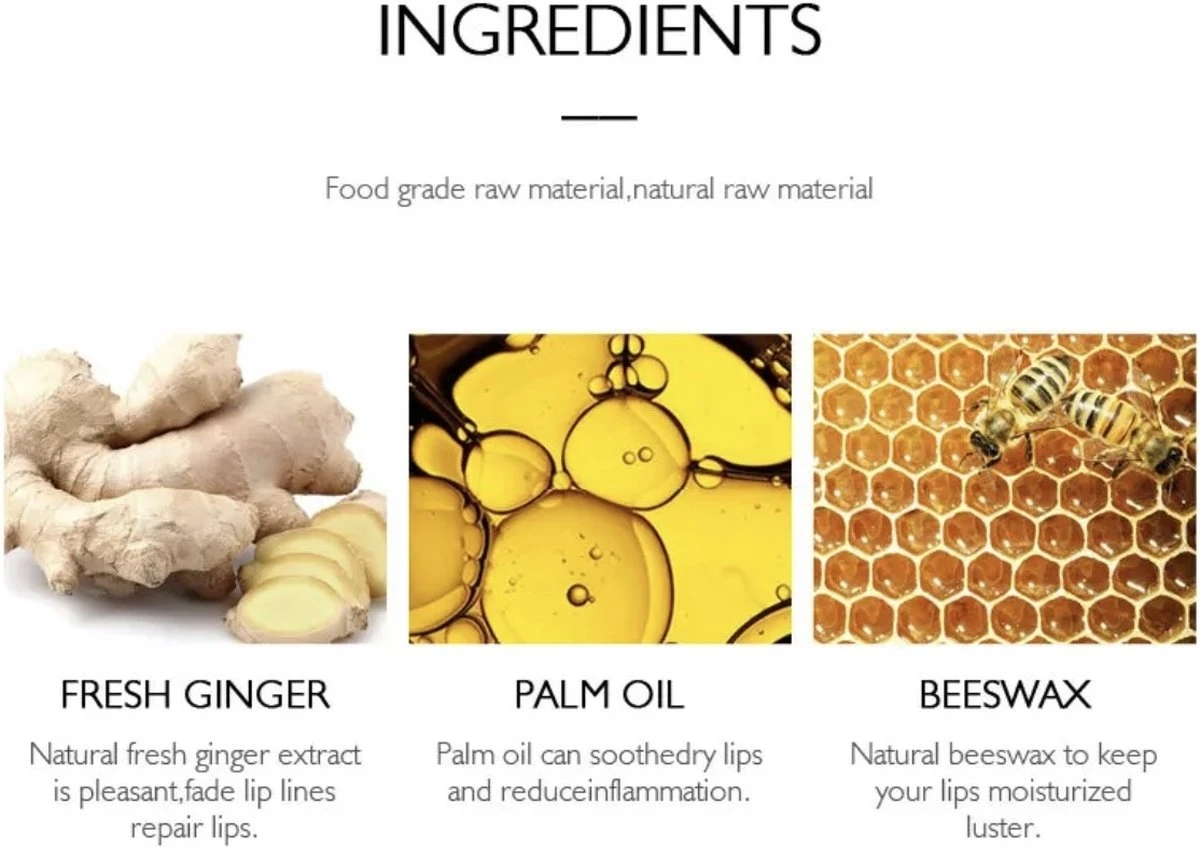 Natuurlijke Lip Plumper|Gember Extract & Vitamine E - Vollere Lippen - Lip Care - Lip Filler - Full Lips - Volume Van Je Lippen- Herstellende Lippen- Lipgloss Intense- Lip Maximizer - Mint Extract & Vitamine E- Selfcare - Extreme Lipgloss - Afbeelding 3