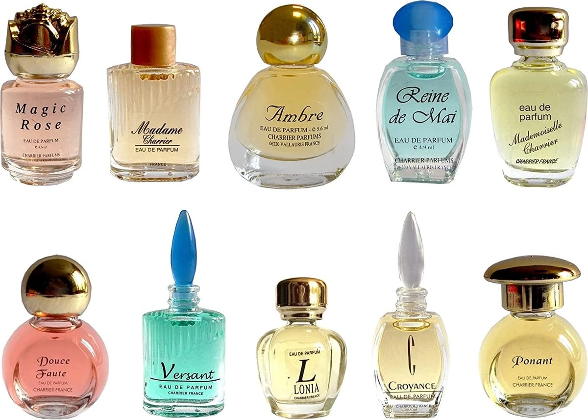 Charrier Franse Parfum Geschenkset - 10 Miniaturen - Geurengeschenkset - Afbeelding 2