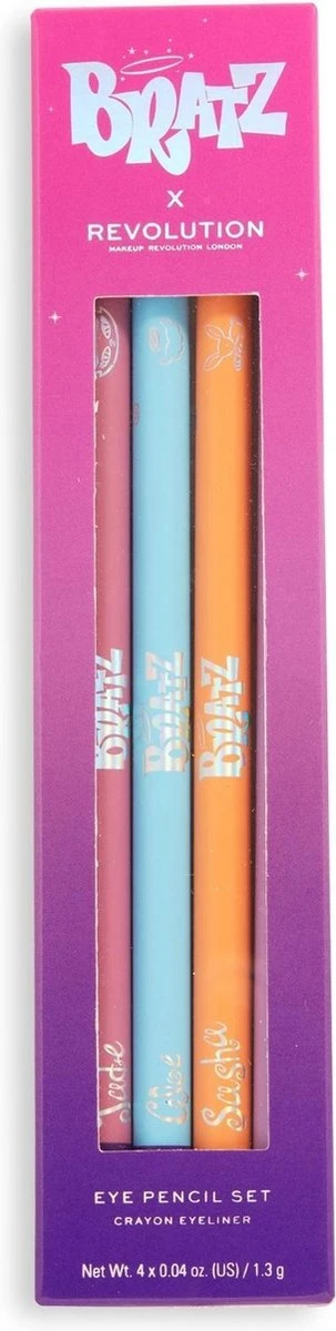Makeup Revolution X Bratz Kohl Liner Set - Eyeliner/Oogpotlood Set - Pastel Lila, Roze, Oranje & Blauw - Afbeelding 3