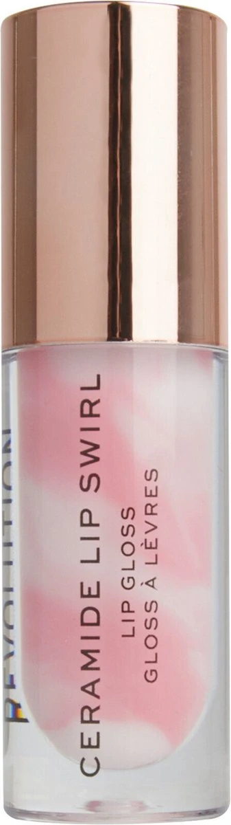 Makeup Revolution Lip Swirl Ceramide Gloss - Pure Gloss Clear - Lipgloss - Afbeelding 2