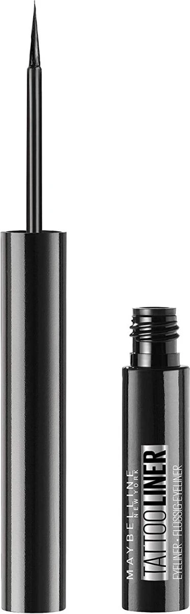 Maybelline New York Tattoo Studio Tattoo Liner - Liquid Ink - 710 Inked Black – Zwart - Ultra Langhoudende Liquid Eyeliner - Afbeelding 15