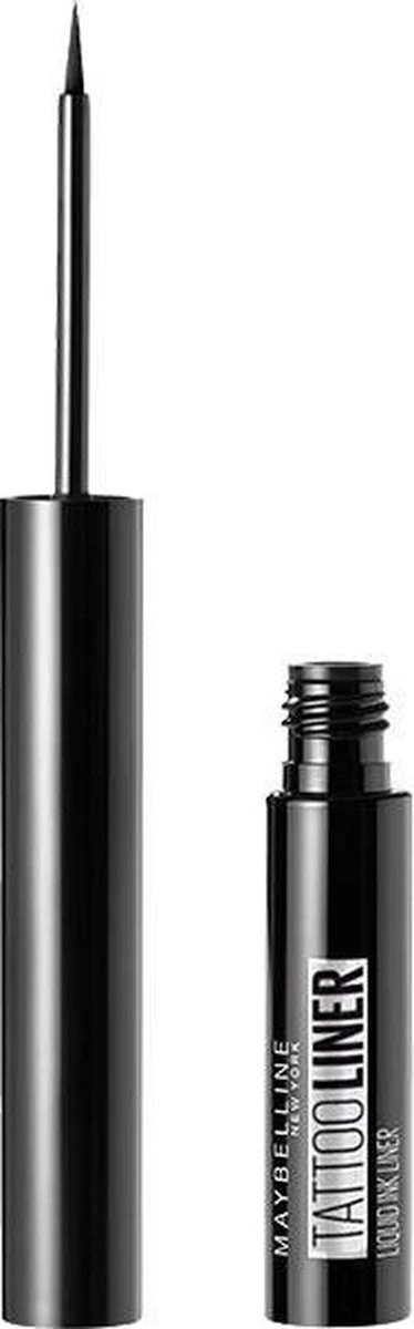 Maybelline New York Tattoo Studio Tattoo Liner - Liquid Ink - 710 Inked Black – Zwart - Ultra Langhoudende Liquid Eyeliner - Afbeelding 19