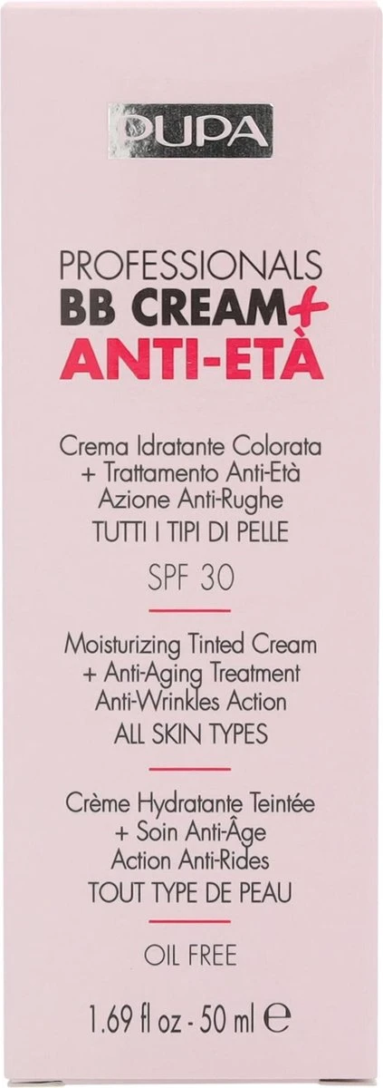 Pupa Milano Professionals BB Cream + Anti-Eta - 001 Nude - Afbeelding 2