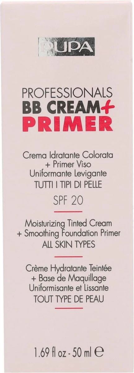 Pupa Milano Professionals BB Cream + Primer - 002 Sand - Afbeelding 2