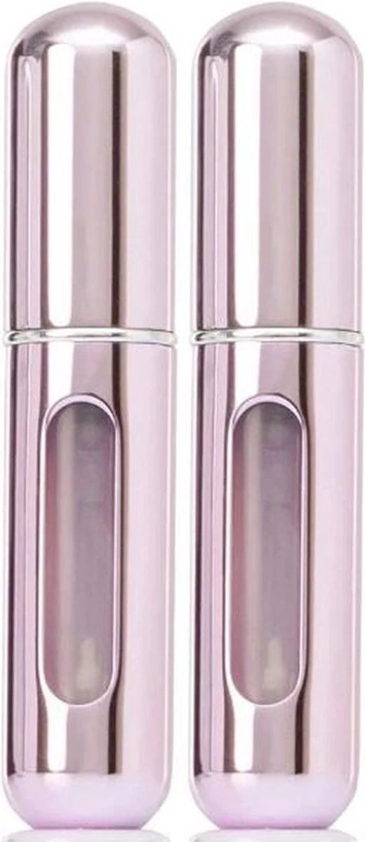Lotis - Parfumverstuivers - Flesje Navulbaar - Metallic Roze 2-Pack