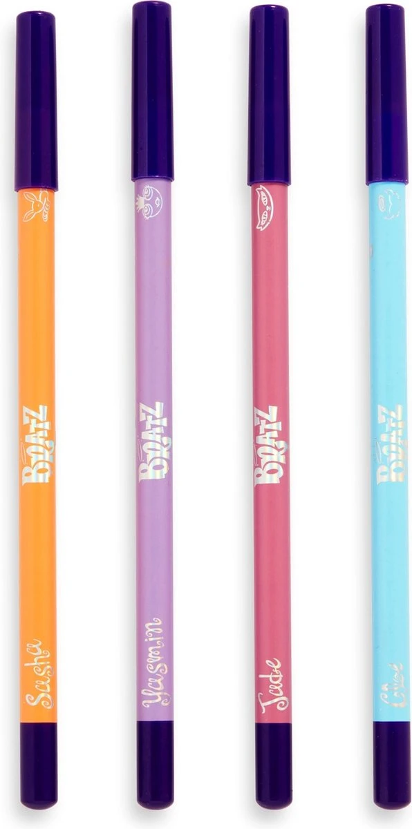 Makeup Revolution X Bratz Kohl Liner Set - Eyeliner/Oogpotlood Set - Pastel Lila, Roze, Oranje & Blauw - Afbeelding 2