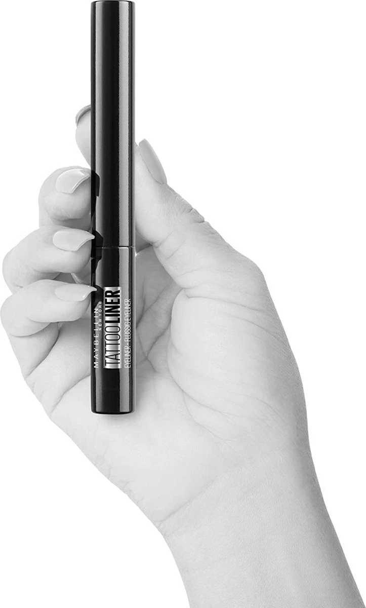 Maybelline New York Tattoo Studio Tattoo Liner - Liquid Ink - 710 Inked Black – Zwart - Ultra Langhoudende Liquid Eyeliner - Afbeelding 14