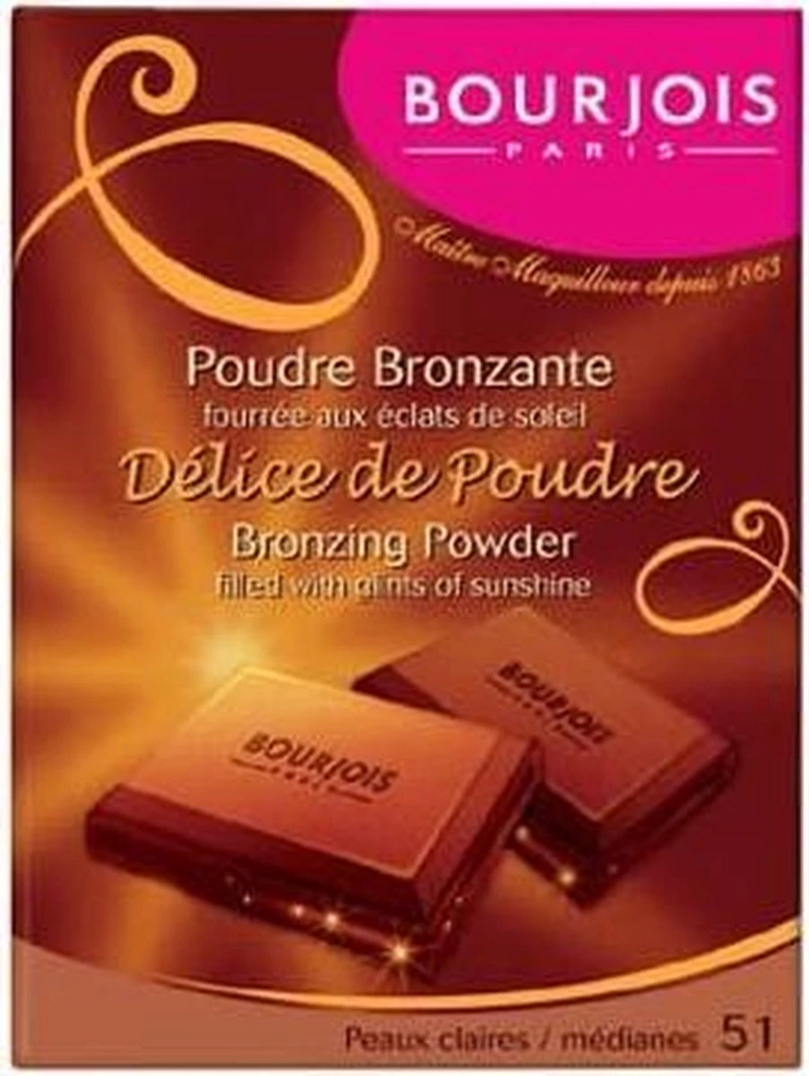Bourjois - Delice De Poudre Bronzing Powder Browning Powder 52 16.5G - Afbeelding 9