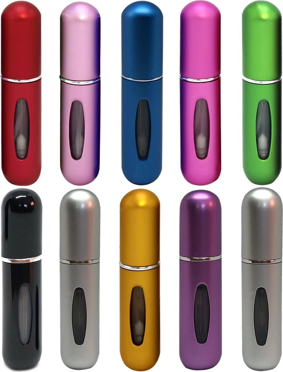 MaxedMore Navulbare Parfumverstuiver 5ml Blauw - 65 Keer Spraybare Parfum Verstuiver - Hervulbaar Tasverstuiver Voor Parfum - Meeneem Mini Geur Flesje Voor Op Reis - Lipstick Formaat Navulbaar Parfumflesje - Afbeelding 7