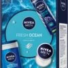 Nivea Men GP 'Fresh Ocean' Deo Fresh Ocean 150ml+ Fresh Care Kit Creme + Douche Gel 250ml - Mannen - Cadeau Geschenkverpakking - Geschenk Verzorging