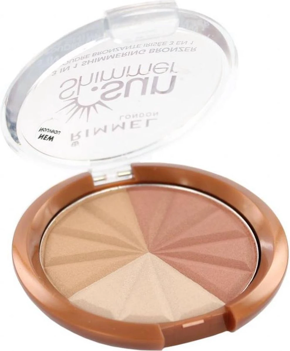 Rimmel London Rimmel - SunShimmer 3 In 1 Shimmering Bronzer Lustrous Powder 9.9 G 1 Gold Princess -